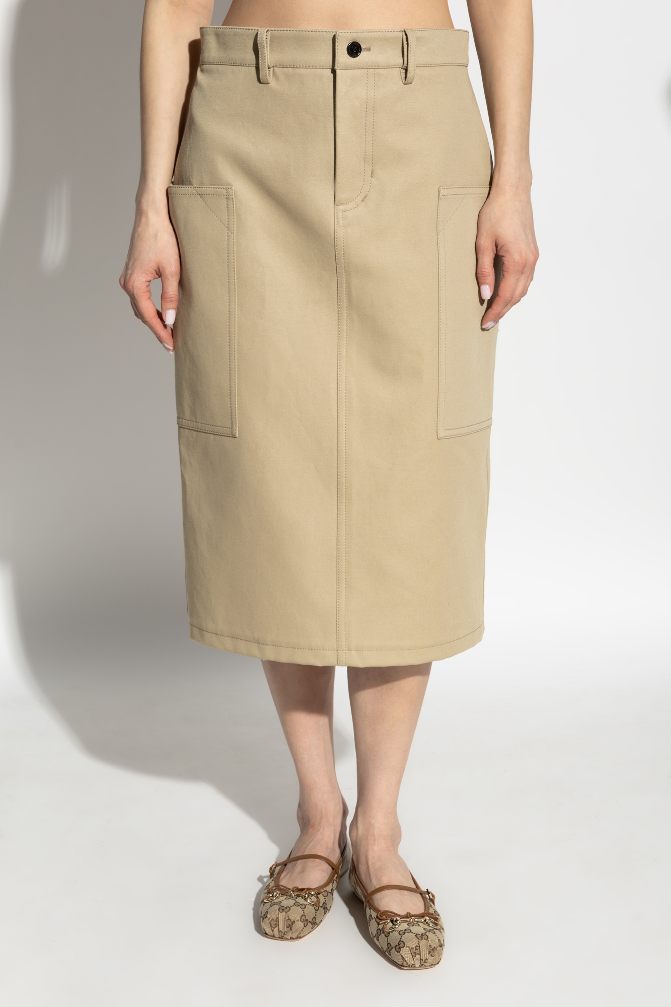 Gucci Cotton skirt with back slit | Women's | Vitkac
